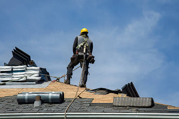 Professional Roofing technician working in Hudson, NY